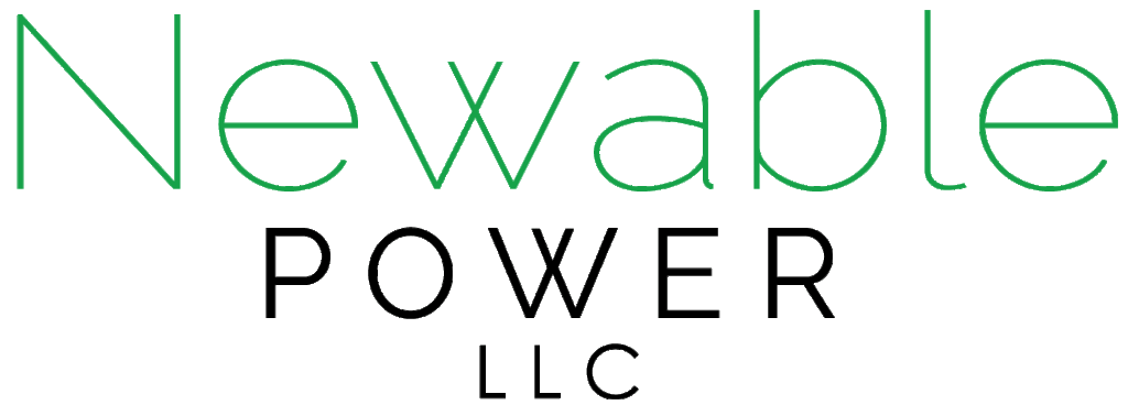 The logo of newable power llc with transparent backgound